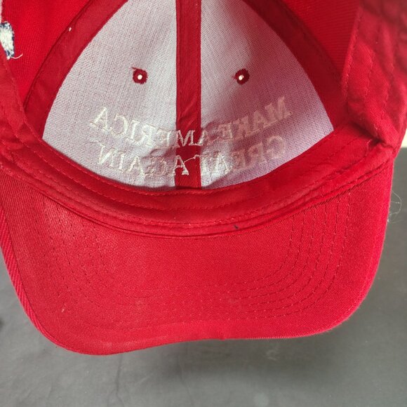 Make America Great Again Hat Cap Strap Back Red White Donald Trump MAGA - Picture 8 of 10
